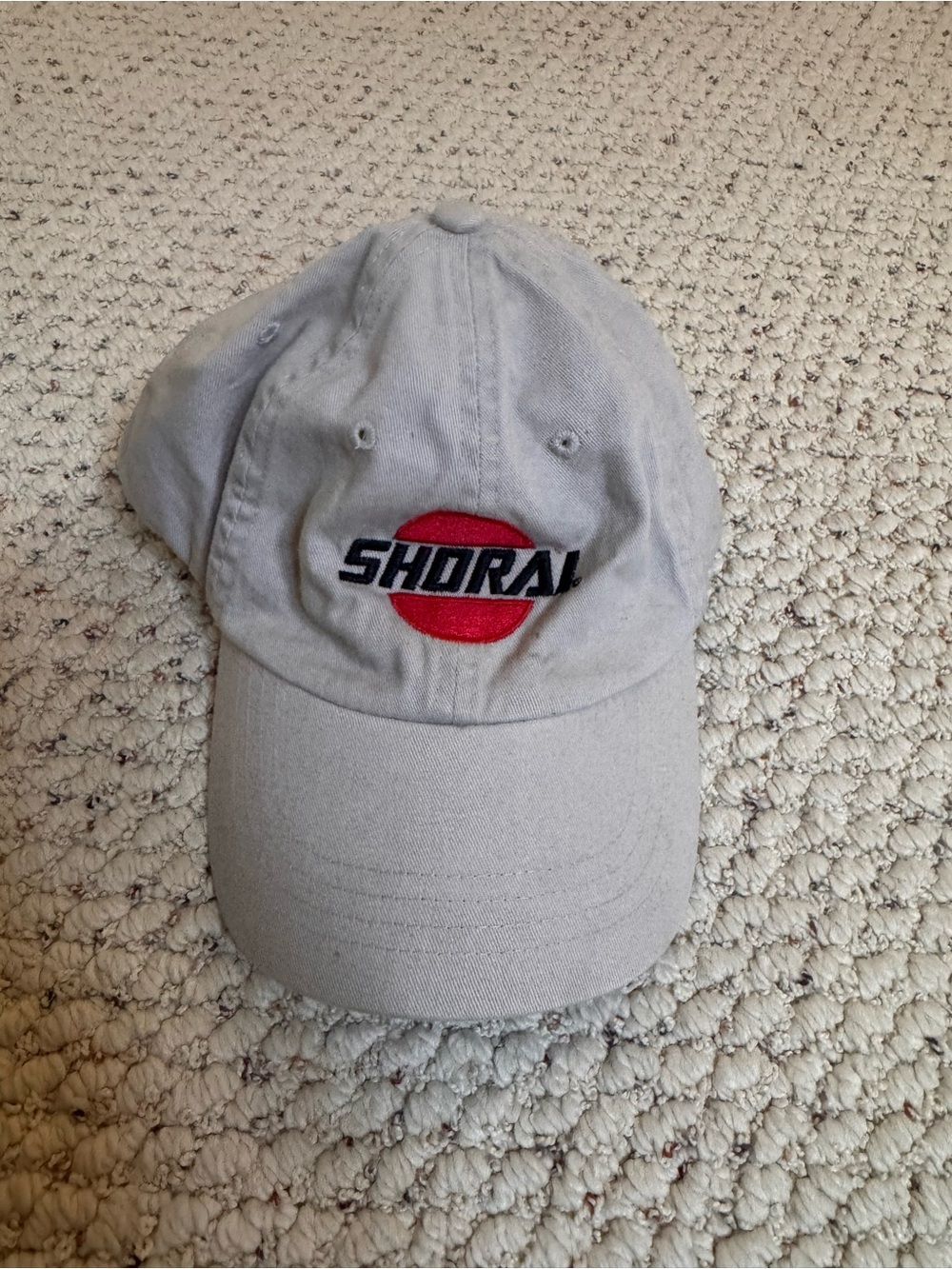 Vintage Shorai Tan Baseball Cap with Red Logo 0099
